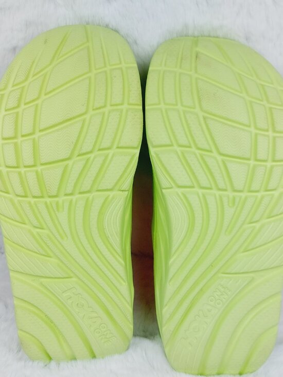 Hoka One One Men\'s Vibrant Green Ora Recovery Comfort Slide Sandal Size 10 main image 6